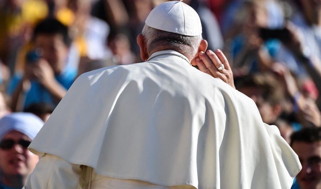 Paus Franciscus wil met de 'Synode over synodaliteit' naa  (beeld afp / Alberto Pizzoli)