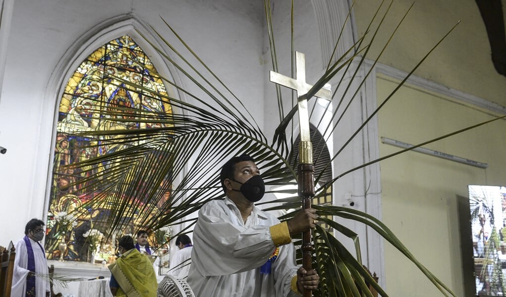 Christenen in India hebben het steeds lastiger door hindoeïstisch nationalisme. (beeld Noah Seelam / afp)