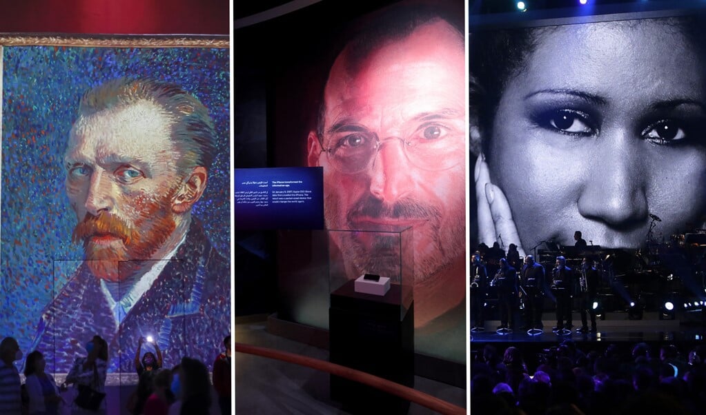 Vincent van Gogh was ooit een rusteloze manisch depressieve man, Steve Jobs (midden) was een schoolverlater en Aretha Franklin (rechts) een tienermoeder. Dit bracht hen tot grote hoogten. (beeld afp)