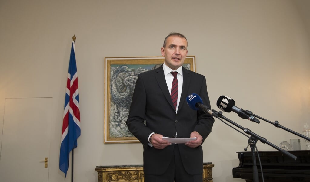 Guoni Thorlacius Johannesson, president van IJsland.  (beeld afp / Haraldur Gudjonsson)