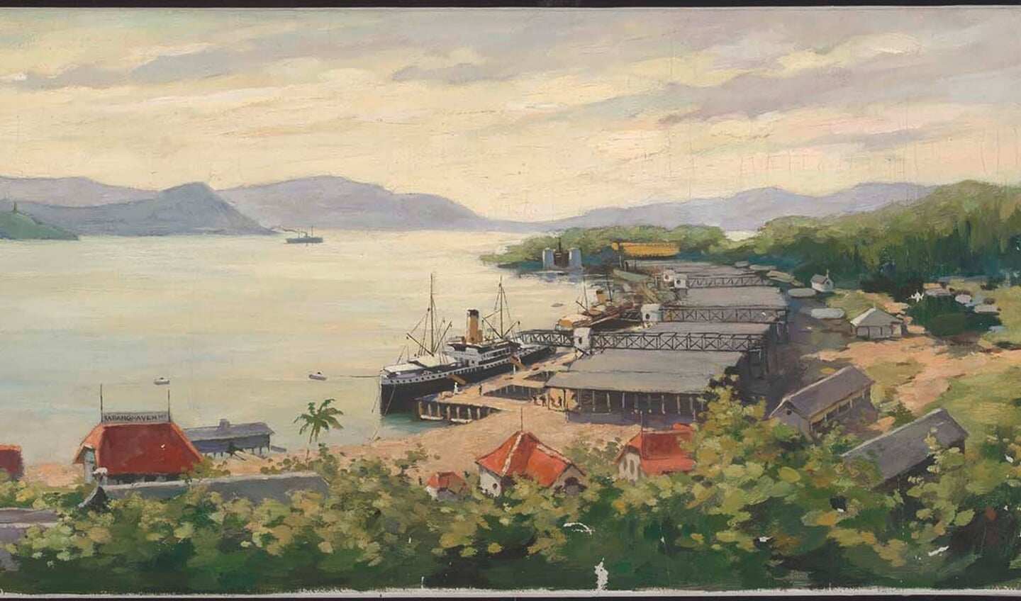 ‘De Sabanghaven op Poeloe Weh Sumatra’, 1924, Johannes Gabriëlse (1881-1945). Serie: Insulinde in woord en beeld. Uitgeverij J.B. Wolters Groningen/Den Haag.