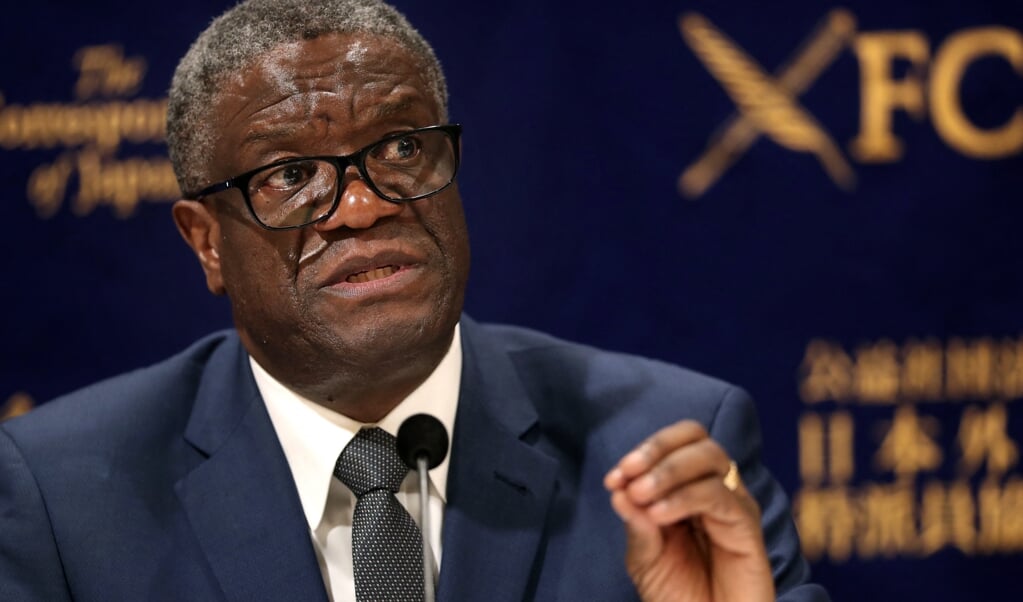 Gyneacoloog en Nobelprijswinnaar Denis Mukwege: ‘Dat tientallen miljoenen kinderen het risico lopen op lot, is simpelweg onacceptabel.'  (beeld afp / Behrouz Mehri)
