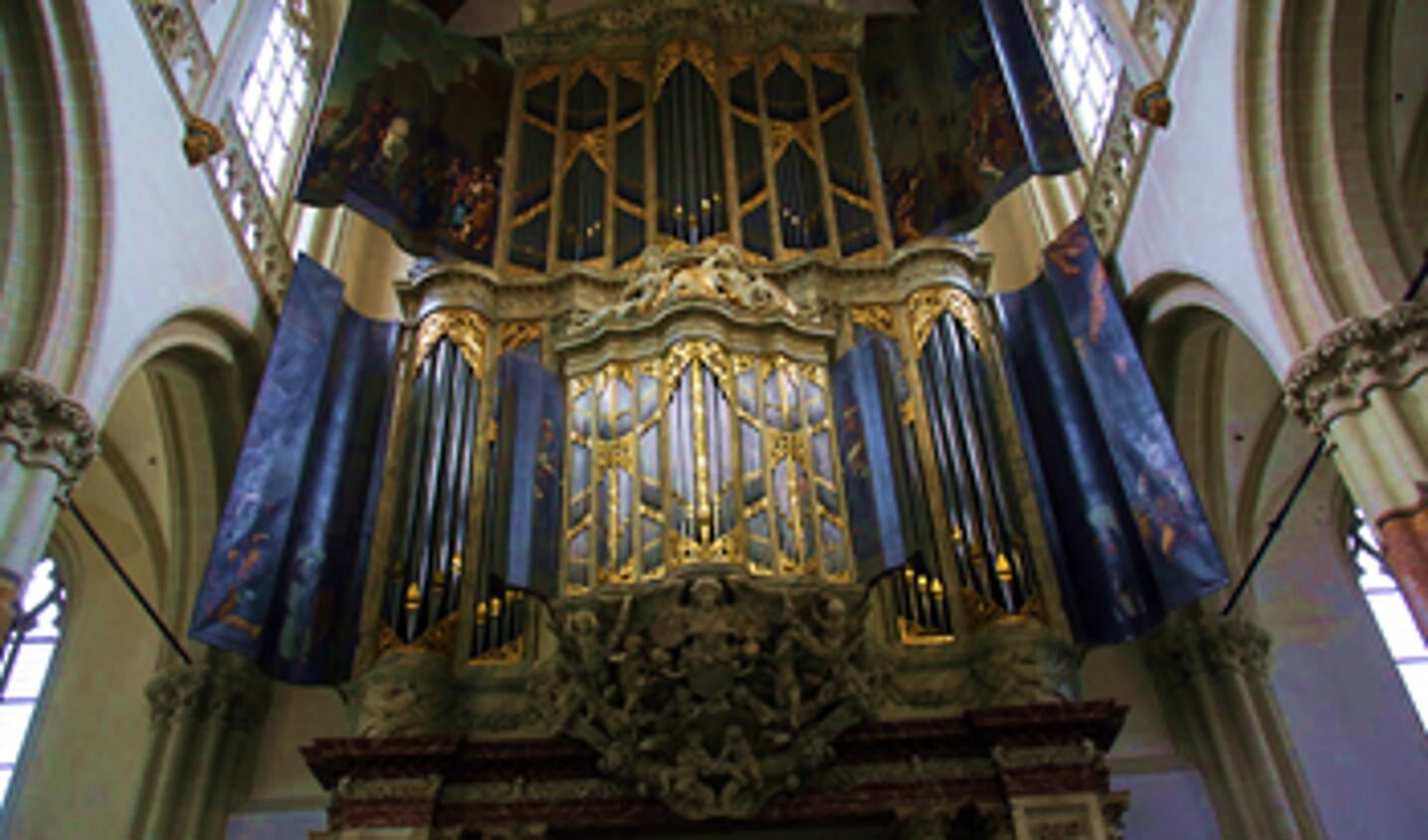 Het grootste historische orgel van Nederland, in de Nieuwe Kerk. 