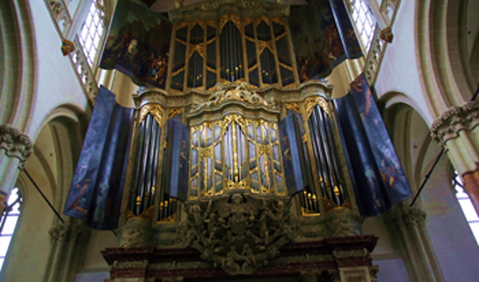 Het grootste historische orgel van Nederland, in de Nieuwe Kerk.