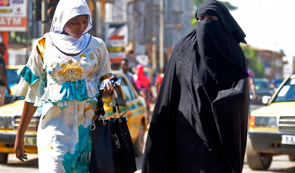 Feministen in Gambia vinden dat vrouwen zelf moeten kunnen beslissen of ze een huidbleekmiddel gebruiken. (beeld afp)