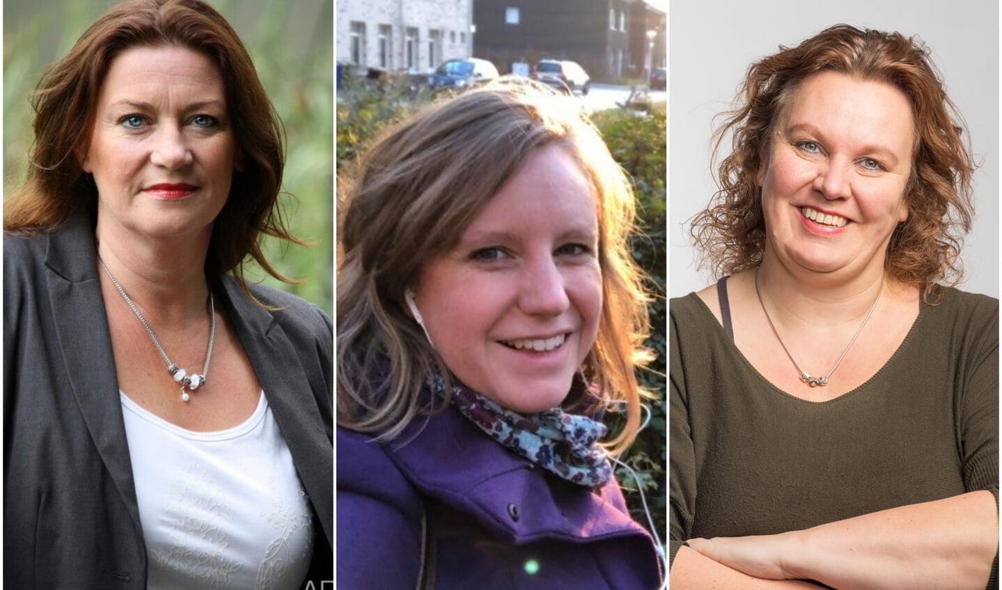 Corinne Albers-Rijnders (49), Sietske Kroon van der Meij (35) en Yvonne Aarts (52)