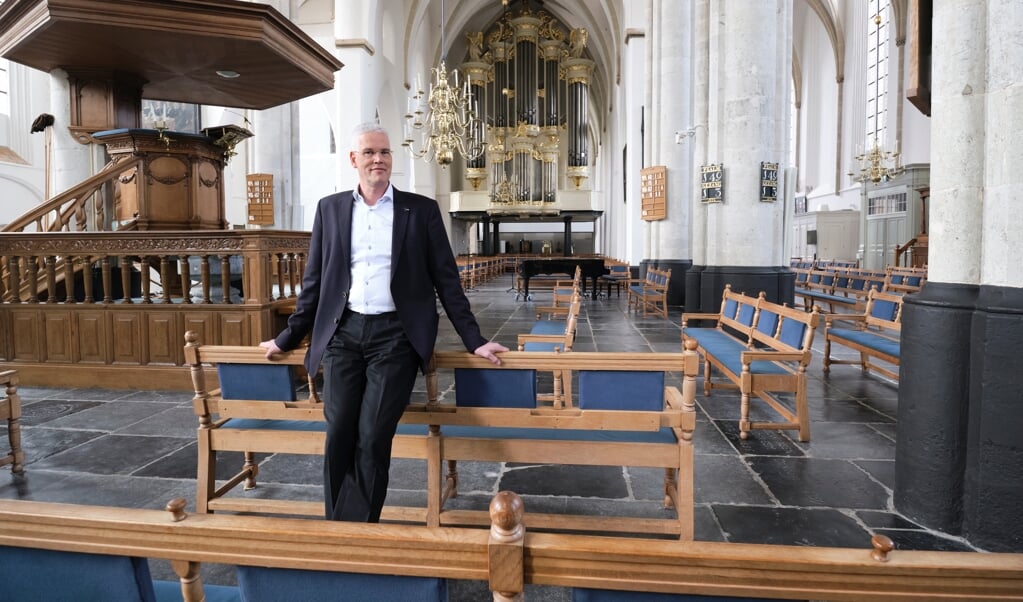 Dominee Willem-Jan Dekker: ‘Je kunt niet zeggen dat we deze mensen met gejuich begroeten.’ (beeld Dick Vos)