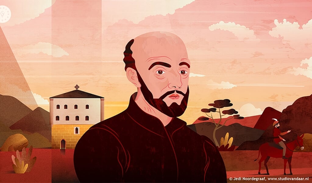 Beeld uit de animatiefilm over Ignatius van Loyola, stichter van de jezuïetenorde. (beeld Studio Vandaar / Jedi Noordegraaf)
