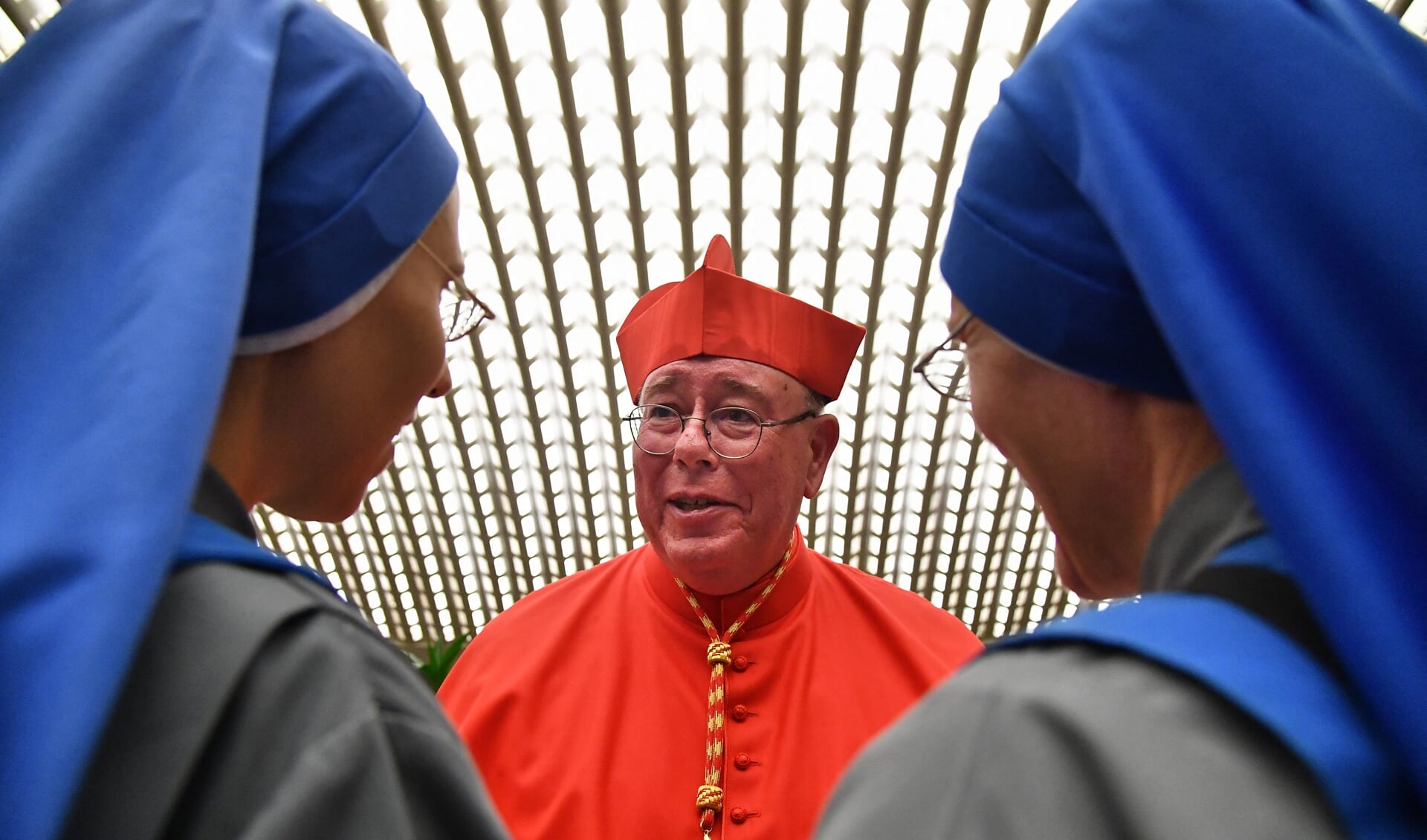 Kardinaal Höllerich vlak na zijn kardinaalscreatie door paus Franciscus in 2019.