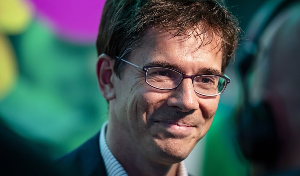 GroenLinks-Europarlementariër Bas Eickhout vindt de vermindering van broeikasgassen goed nieuws. Maar hij ziet ook sectoren achterblijven. (beeld anp / Bart Maat)