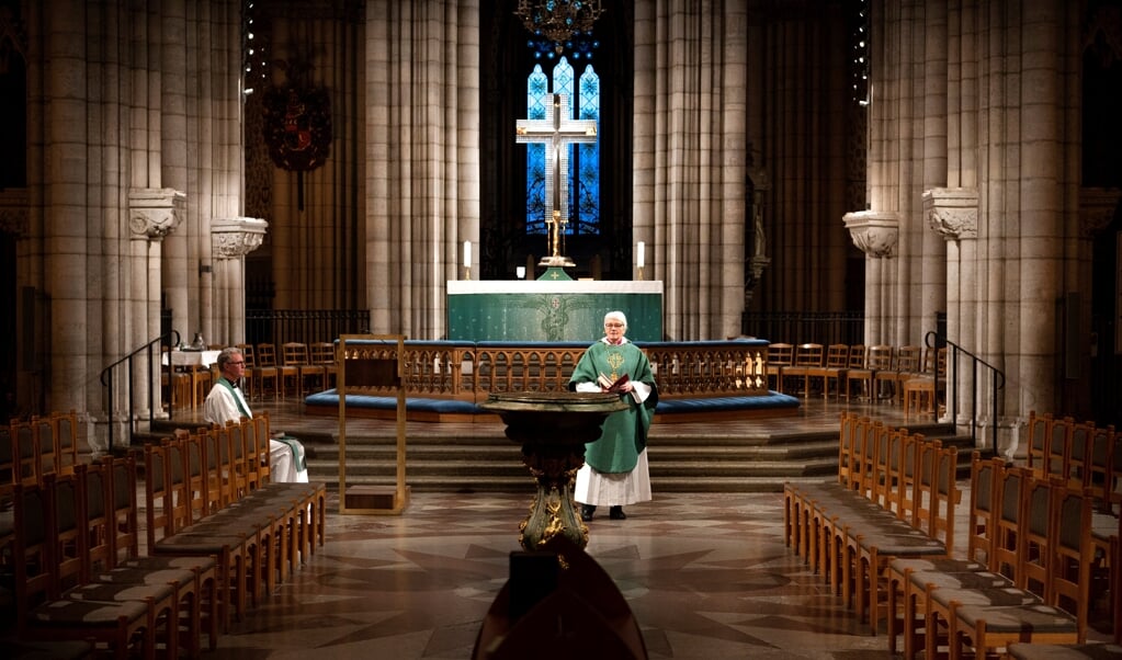 De inhoud van de open brief past bij eerdere ontwikkelingen in de progressieve kerkgemeenschap. (beeld afp / Pontus Lundahl)