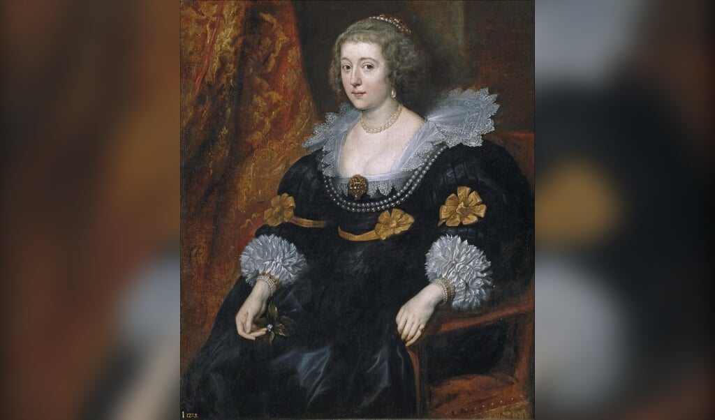 Portret van Amalia van Solms, 1631/32, Antoon van Dyck (1599-1641), Museo Nacional del Prado, Madrid. (beeld wikipedia)