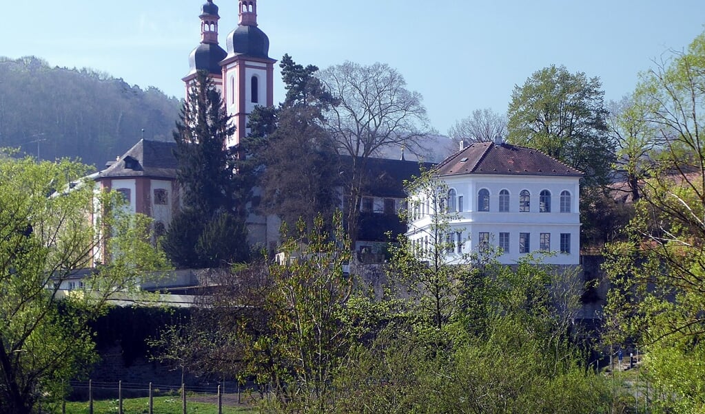 Het Franciscanessenklooster in Oberzell waar twee Nigeriaanse vrouwen werden opgevangen. (beeld wikipedia)