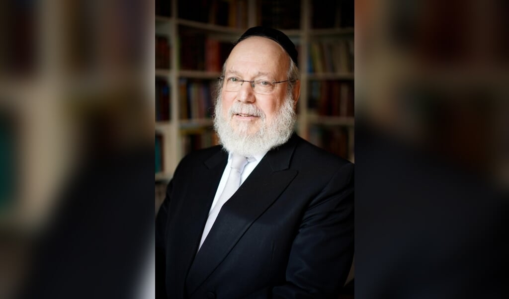Rabbijn Evers: ‘De talmoed leert dat de messiaanse tijd aanbreekt als Israël bevolkt is, groeit en bloeit.'  (beeld Jan Feldmann Berlijn)