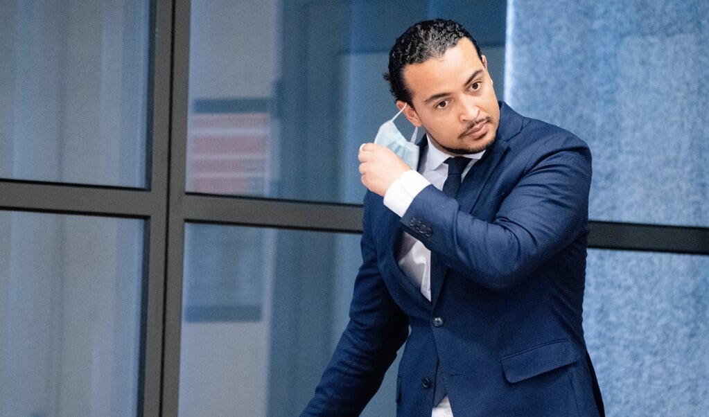 Tweede Kamerlid Don Ceder tijdens een debat in de Tweede Kamer in juni over de positie van Afghaanse tolken die voor Nederland hebben gewerkt. (beeld anp / Bart Maat)