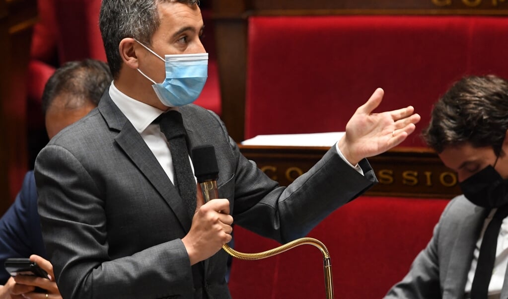 Gerald Darmanin, de Franse minister die evangelische christenen 'problematisch' noemde. (beeld Alain Jocard / afp)