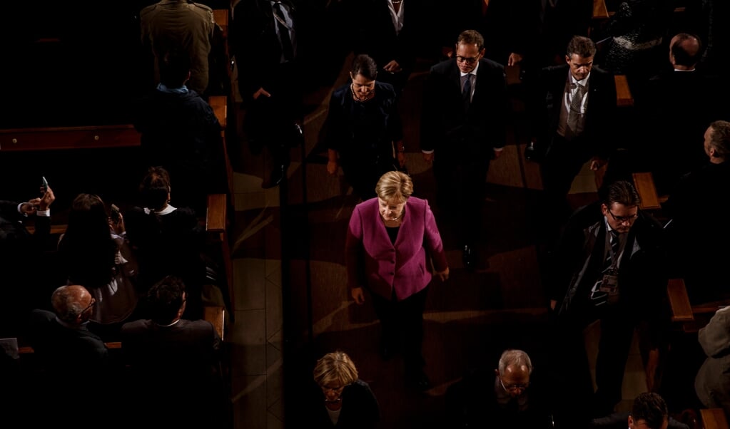 Angela Merkel had geen overkoepelende ideologie en was bij vlagen weinig inspirerend. Maar ze raakte nooit de weg kwijt in machtsspelletjes. (beeld getty images / Carsten Koall)
