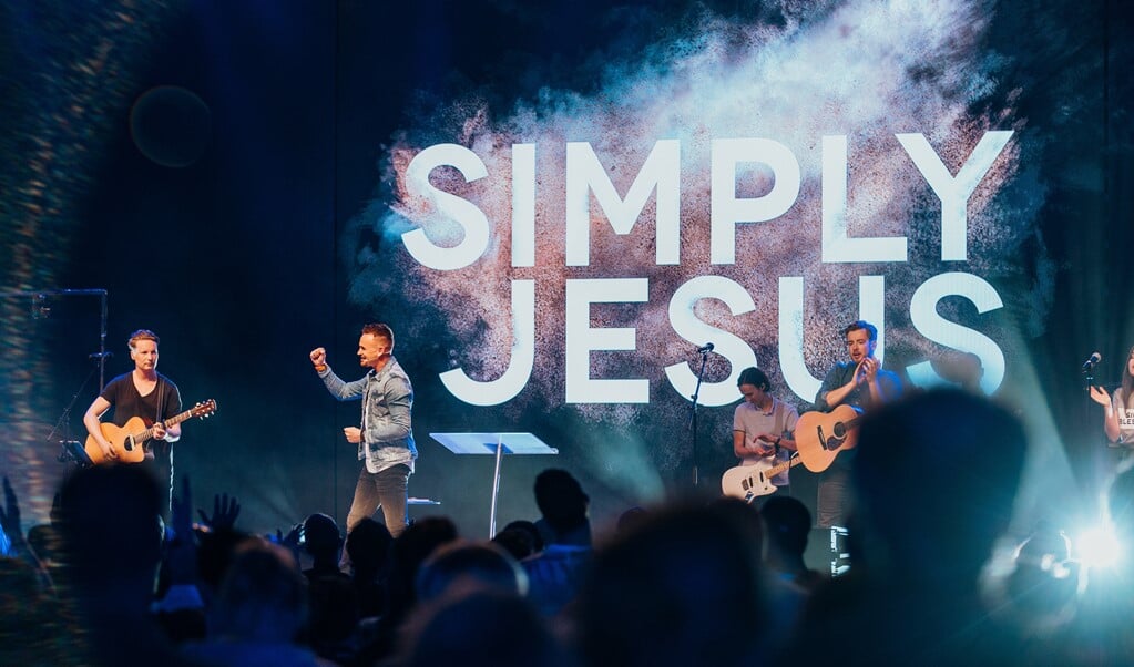 Het driedaagse evenement Simply Jesus Come Together gaat door met coronatoegangsbewijs. (beeld Simply Jesus)