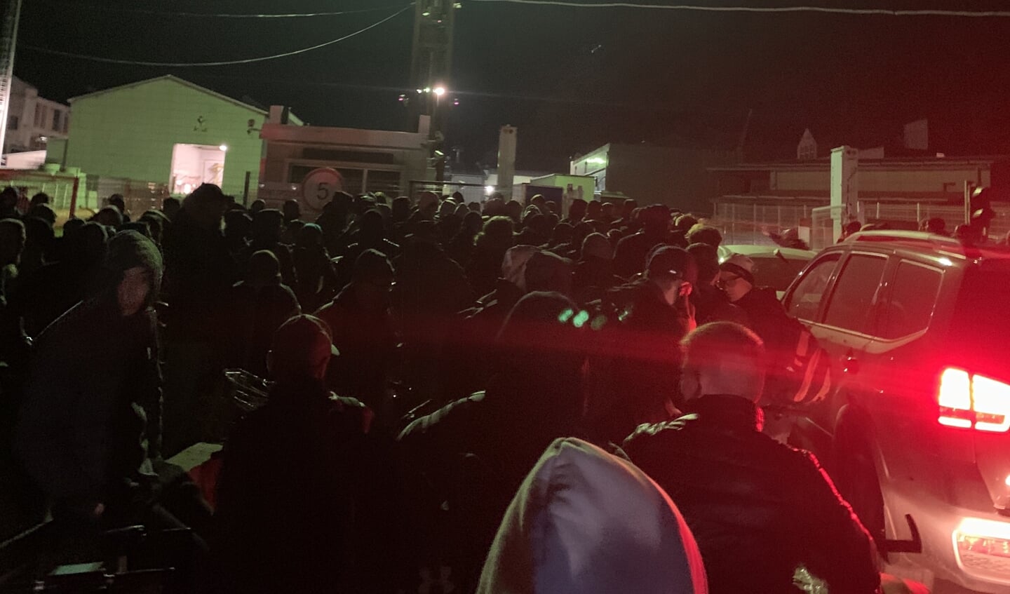 Foto's die Birukov onderweg maakte, bij de grens van Rusland en Georgië