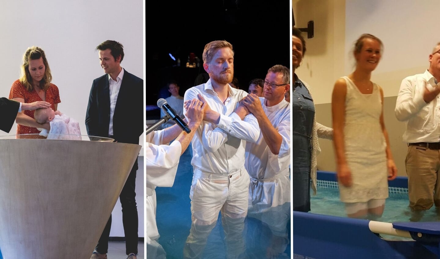 Drie vormen van dooprituelen.