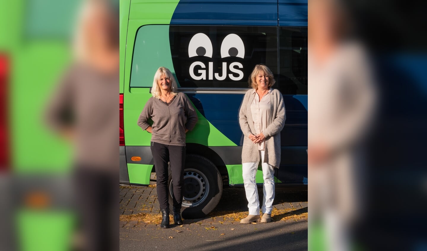 Clarie Dekker en Corine van Vliet behandelen kinderen met een beperking en psychische klachten in een knusse bus: GIJS.
