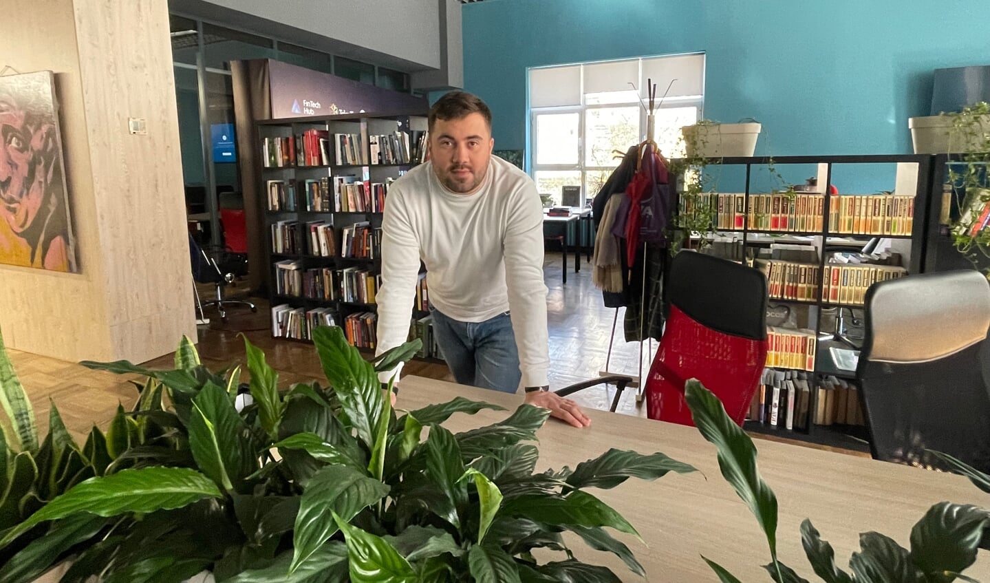 Traian Chivriga (31), oprichter van start-up XY Projects in FinTechHub: 'Op dit moment zijn er in Moldavië twintigduizend It-ers en die generen zes procent van het bruto nationaal product.'
