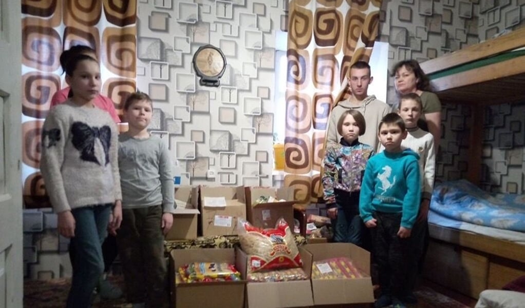 Kinderen uit een van de kindertehuizen dichtbij de gebieden Loehansk en Donetsk.   (beeld Eigen foto)