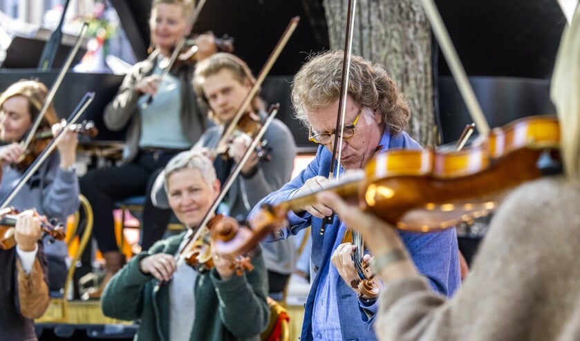 Andre Rieu in Maastricht tijdens de generale repetitie voor Koningsdag.