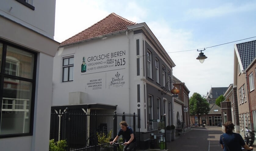 Het huis waar het eerste Grolsch bier gebrouwen werd.