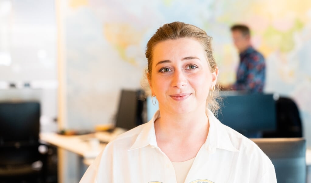 Oorlogsverslaggever Daphne Wesdorp: 'Ik wil mensen een naam geven, dat ze niet alleen een nummer op het nieuws zijn.' (beeld Jaap Meijer)