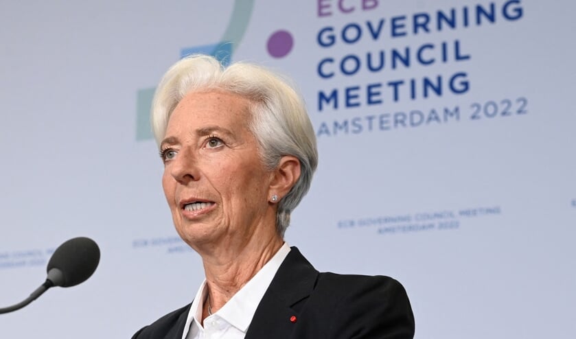 Christine Lagarde, president van de ECB.