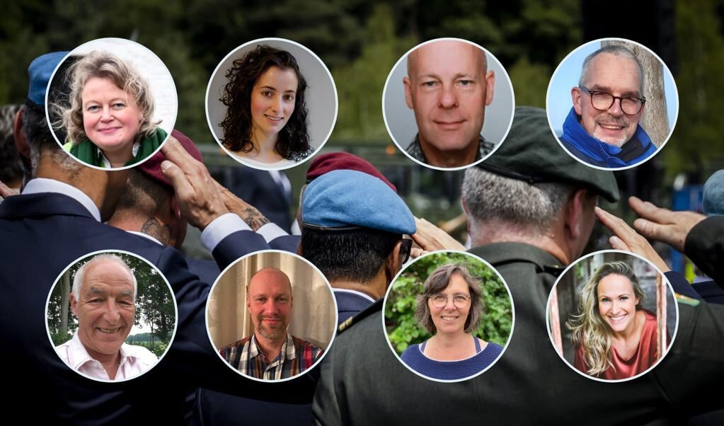 Irene Plas, Maria Bouwman, Mark Nikamp, Nico van der Vegt, Siem Verkade, Klaas Jan Hoff, Henriëtte de Jong en Rineke de Wit. (beeld anp / Remko de Waal en eigen foto's. )