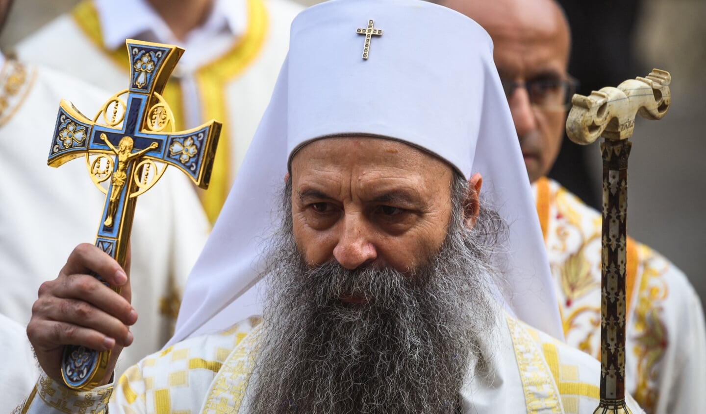 De Servisch-orthodoxe patriarch Porfirije.
