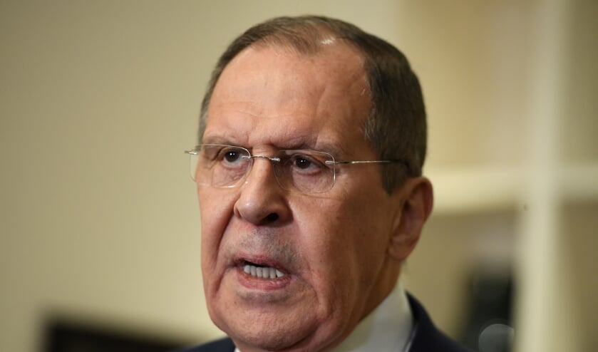 2022-07-06 08:59:11 Russian Foreign Minister Sergey Lavrov speaks during a press conference in Hanoi on July 6, 2022. 
Nhac NGUYEN / AFP