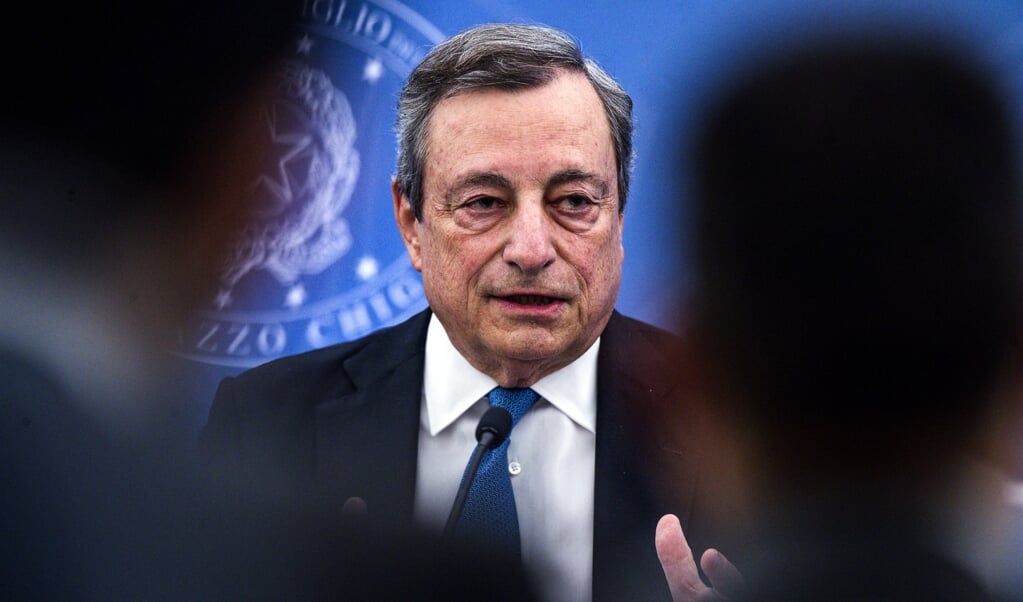 Mario Draghi.  (beeld Epa/angelo Carconi)