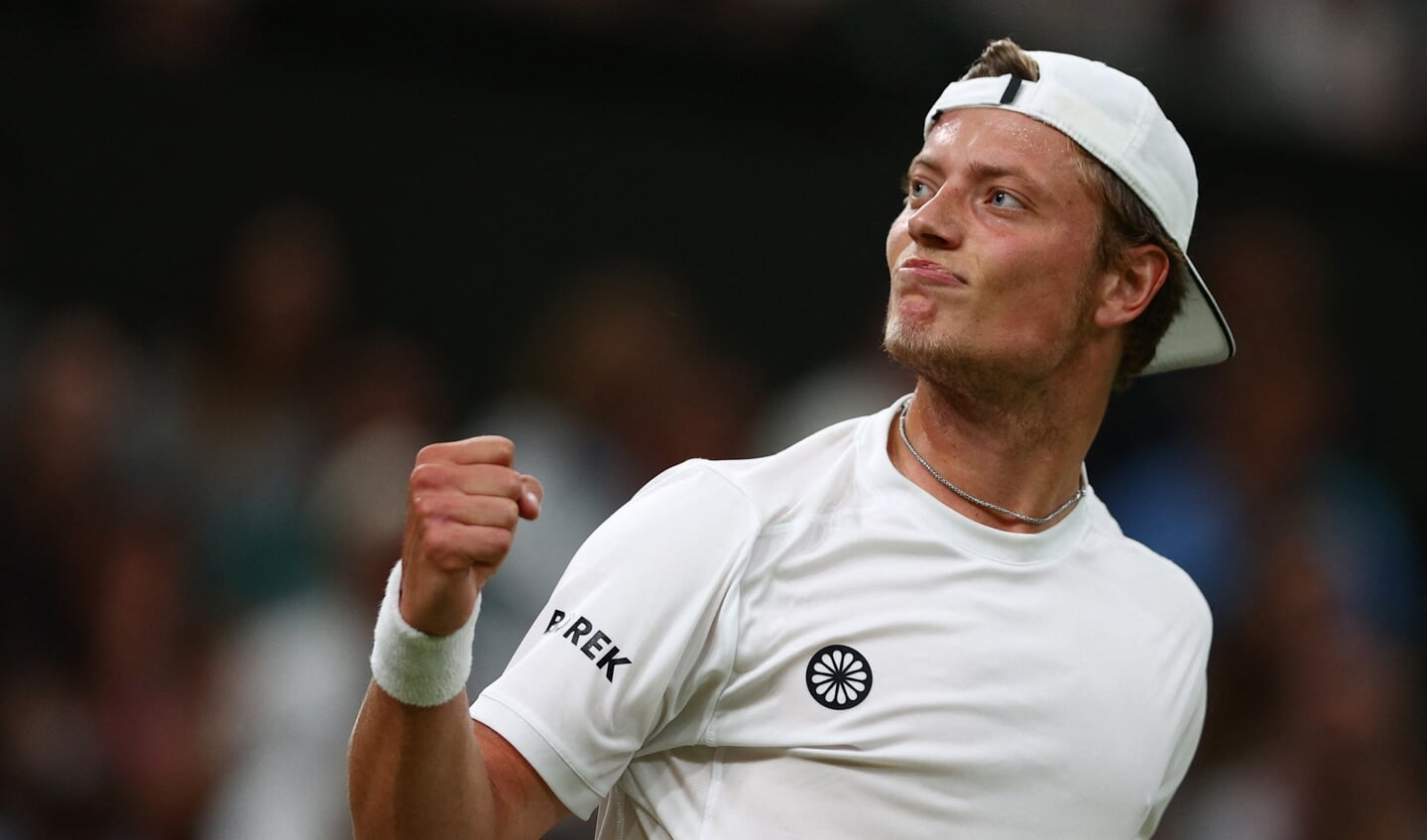 De grote verrassing van Wimbledon: de Nederlandse tennisser Tim van Rijthoven.
