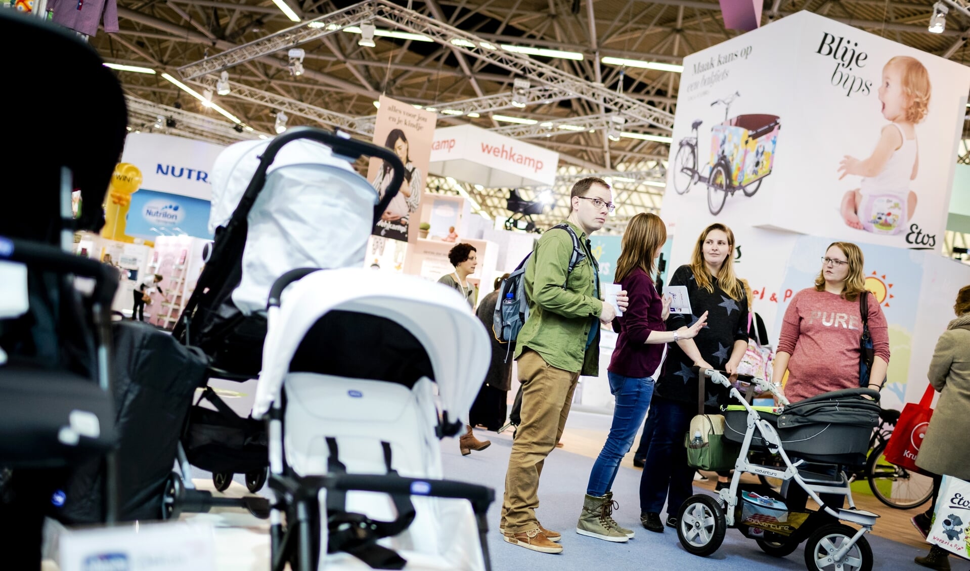 Archiefbeeld van de Negenmaandenbeurs in de RAI te Amsterdam. 'Als ouders hechten aan deze onbevangen verwondering, is het belangrijk dat ze zich van tevoren realiseren dat prenatale screening ook (...) nadelen kent.'