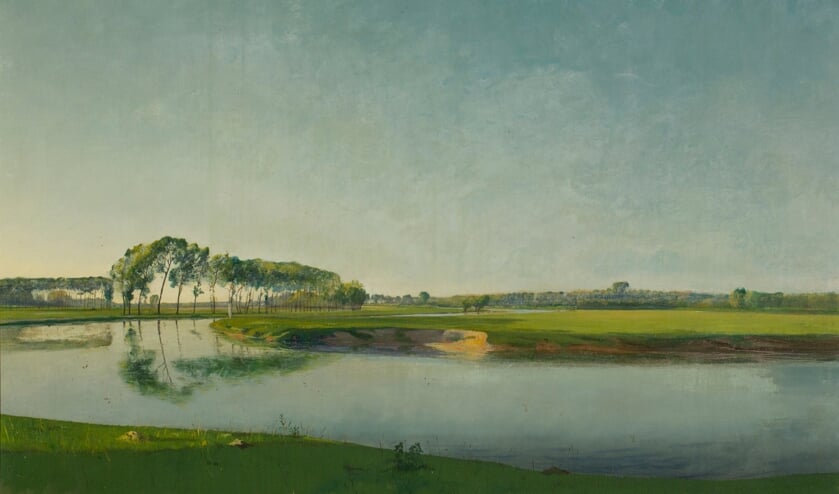 De rivier: Einde van een mooie dag (1905) van Valerius de Saedeleer.