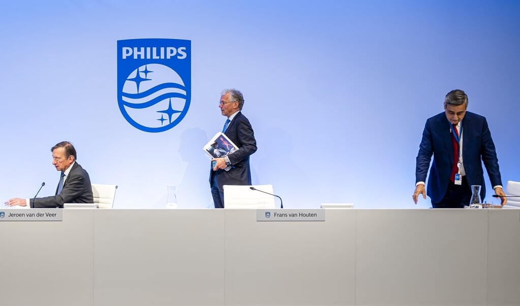 Frans van Houten, vertrekkend bestuursvoorzitter van Philips.  (beeld anp / Frank van Beek)
