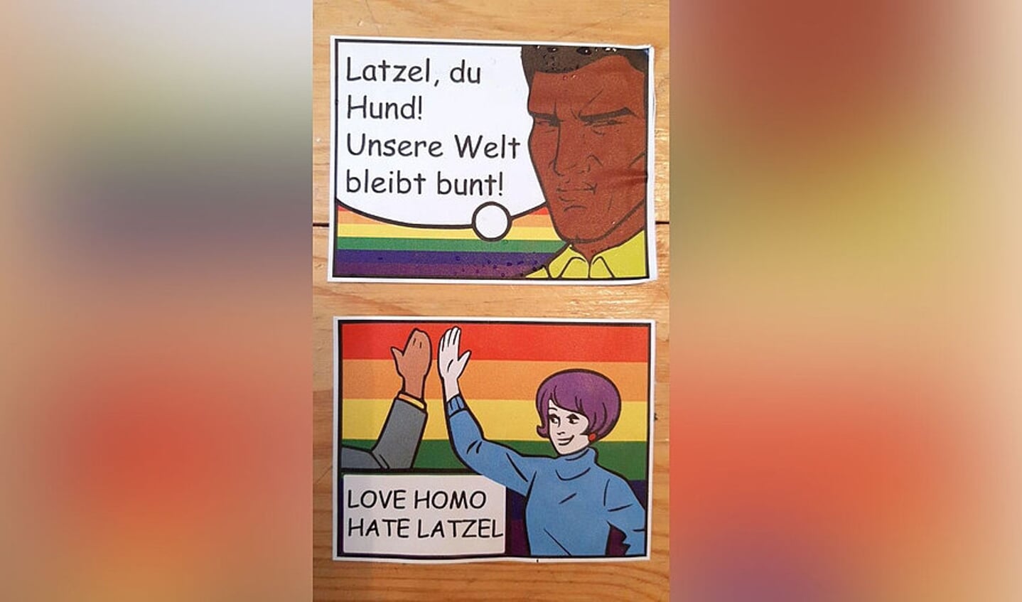 In Bremen verschenen in juli dit soort borden.
