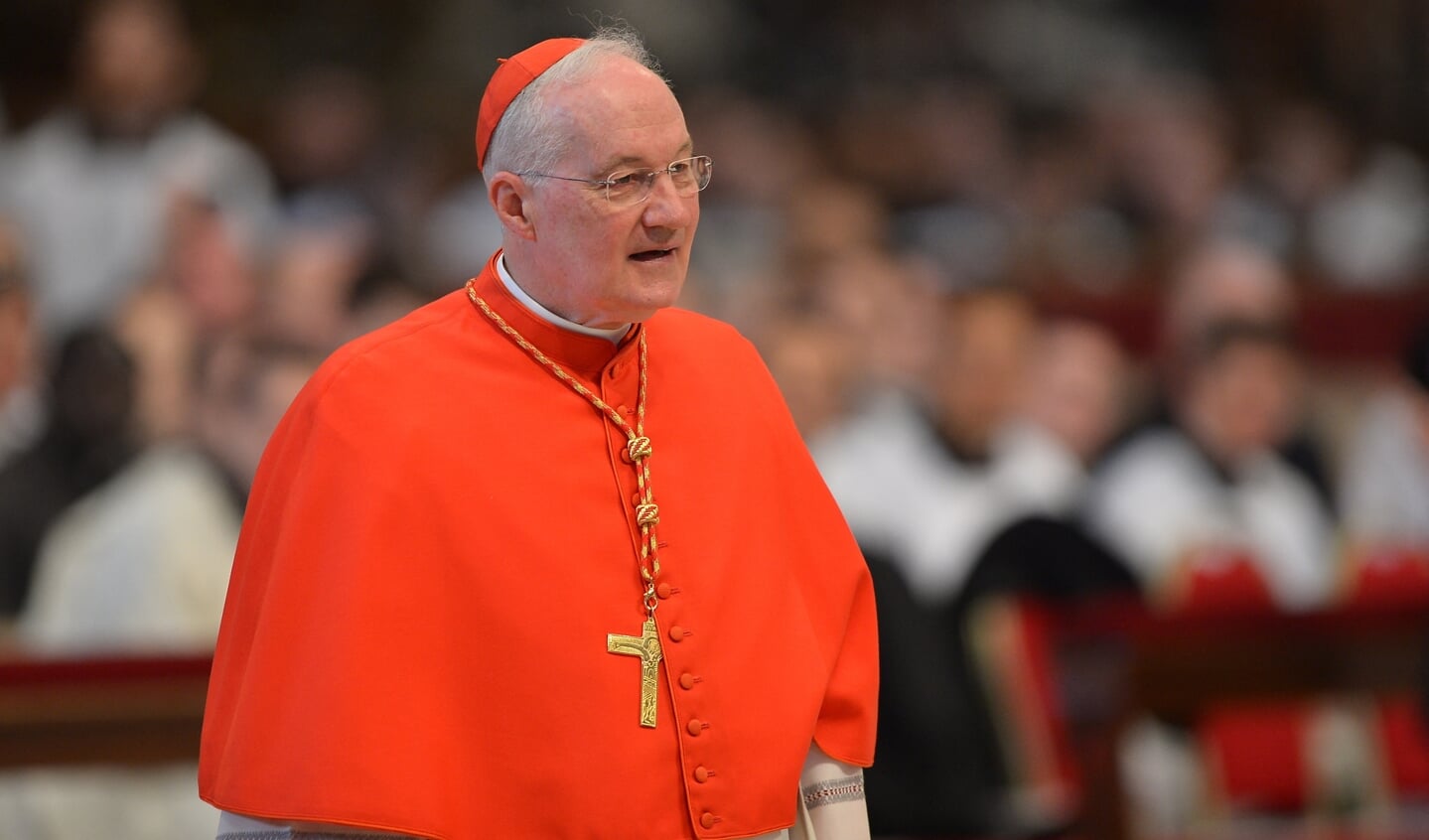 De Canadese kardinaal Marc Ouellet, voormalig aartsbisschop van de Franstalige stad Québec (Canada) en huidig prefect van het Vaticaanse Dicasterie voor de Bisschoppen.