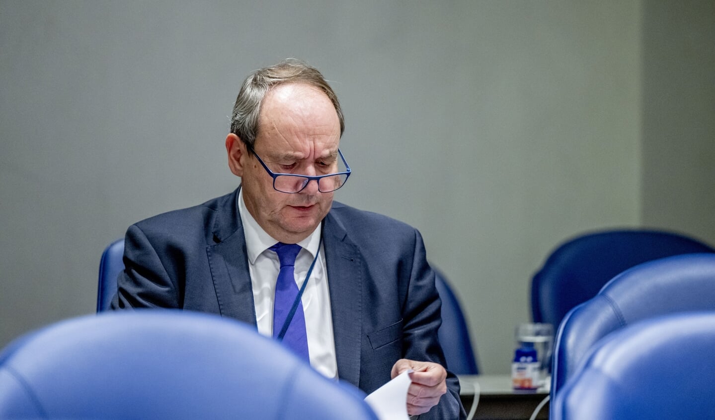 Hans Vijlbrief tijdens de tweede dag van de Algemene Politieke Beschouwingen.