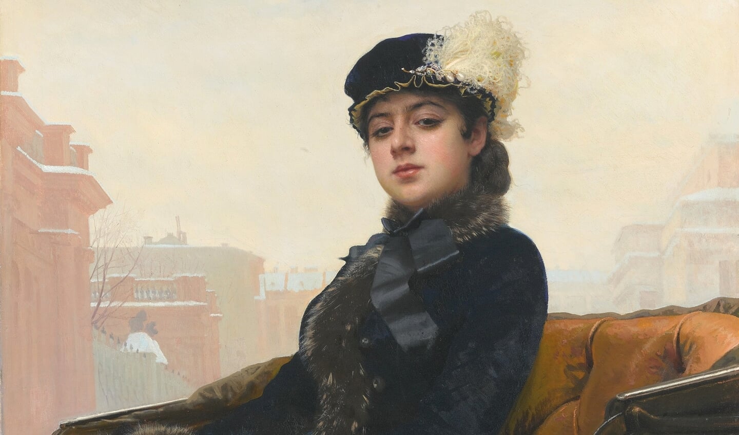 'Portret van een onbekende vrouw', geschilderd door Ivan Kramskoj in 1883. Kunstcritici menen dat het portret geïnspireerd moet zijn door Anna Karenina, de hoofdpersoon uit de gelijknamige roman van Lev Tolstoj. Kramskoj en Tolstoj waren bevriend.