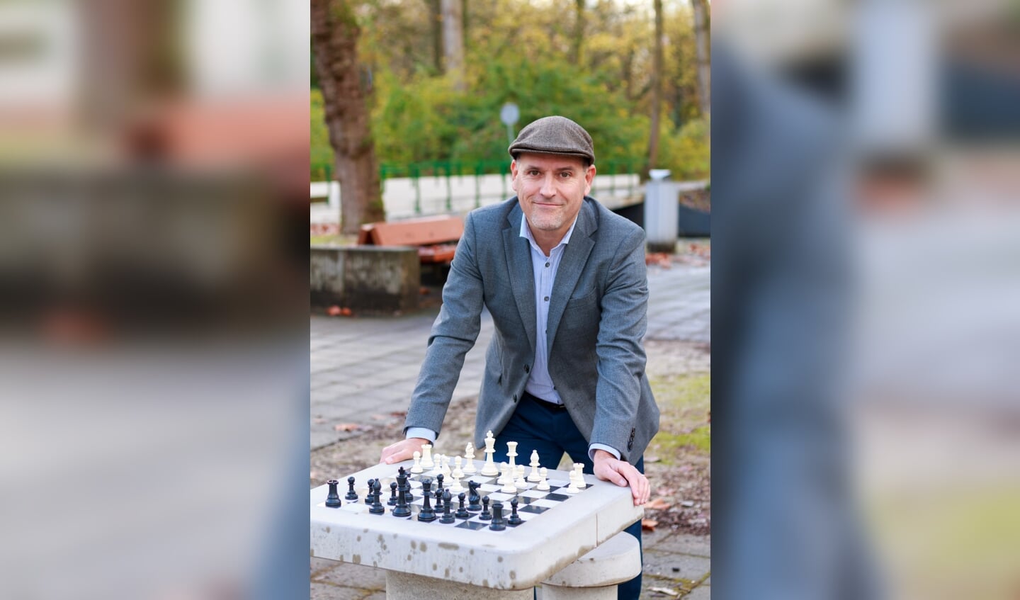 Jesús Medina Molina ontwikkelde het concept voor schaaktafels in de openbare ruimte,