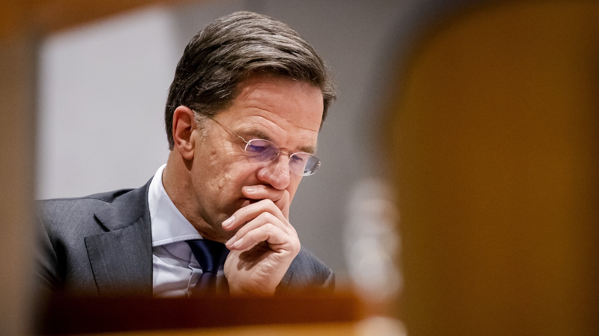 Premier Mark Rutte tijdens een debat in de Tweede Kamer over de Europese top van 9 en 10 februari. Belangrijke onderwerpen tijdens de bijeenkomst zijn migratie, de economie en de oorlog in Oekraine.