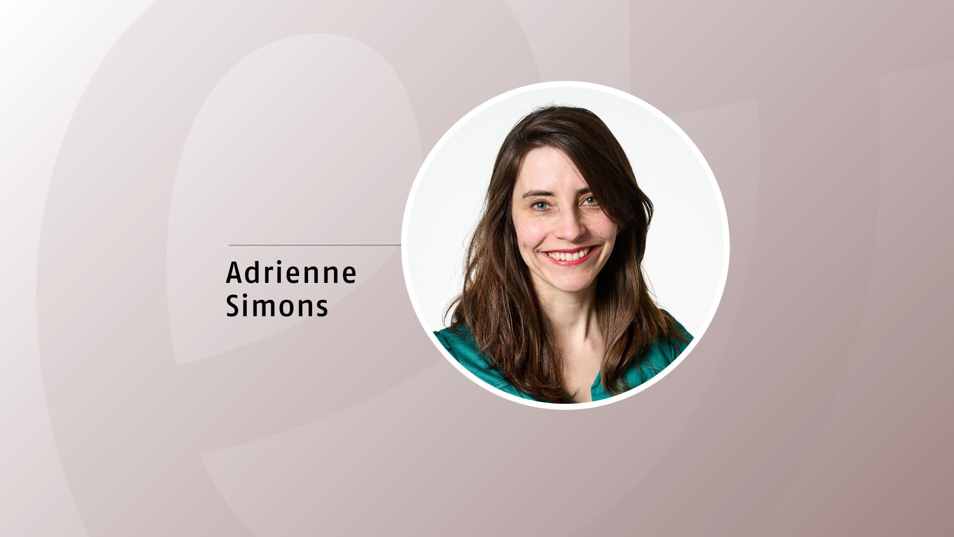 Adrienne Simons is conceptontwikkelaar bij de Evangelische Omroep.
