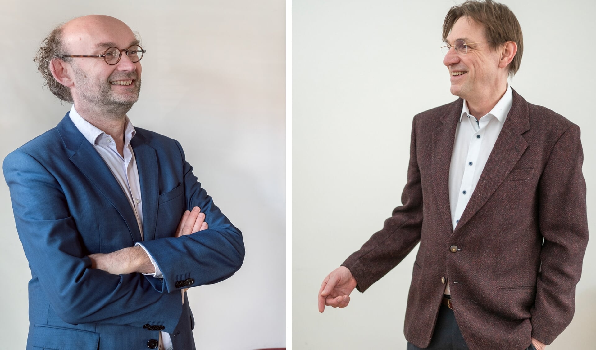 Hoogleraren sociale psychologie Kees van den Bos en Paul van Lange. ‘Wat je in de discussie over wel of niet vaccineren zag, was vooral dat mensen morele oordelen gingen vellen over de ander.'