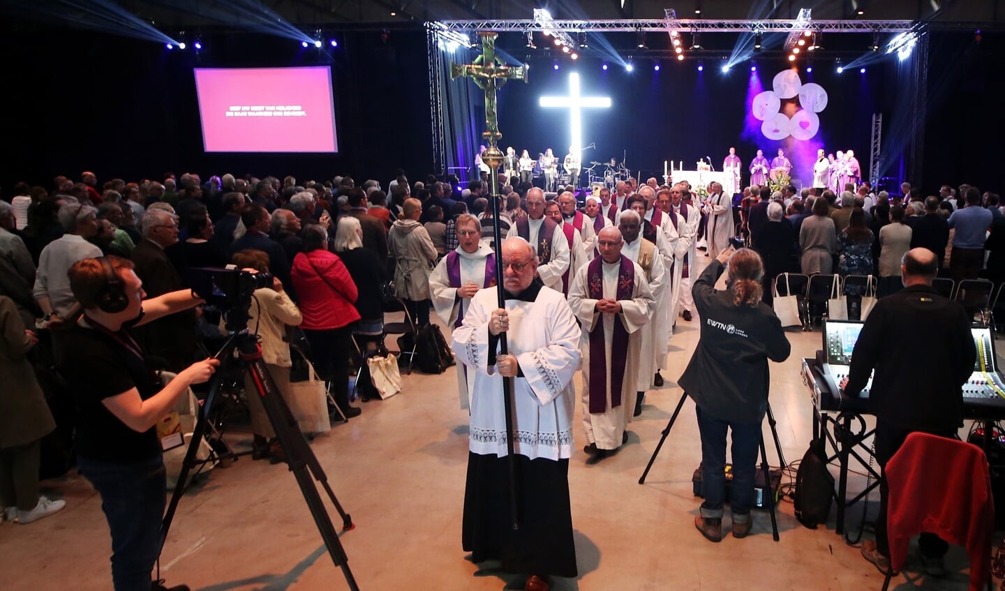 Op de eerste dag van de conferentie 'Missionaire Parochie', vorig jaar in Breda, was er ook eucharistieviering.