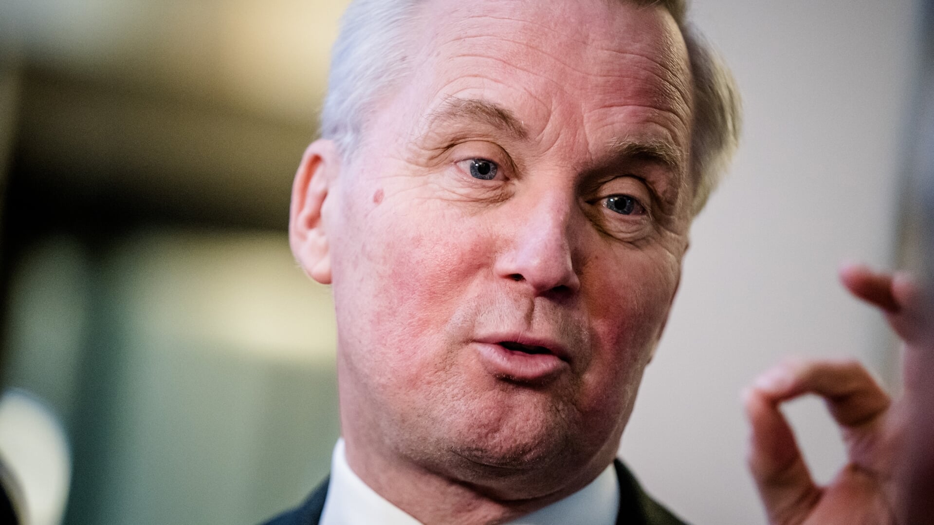 Eric van der Burg, staatssecretaris Asiel en Migratie, na afloop van de wekelijkse ministerraad.
