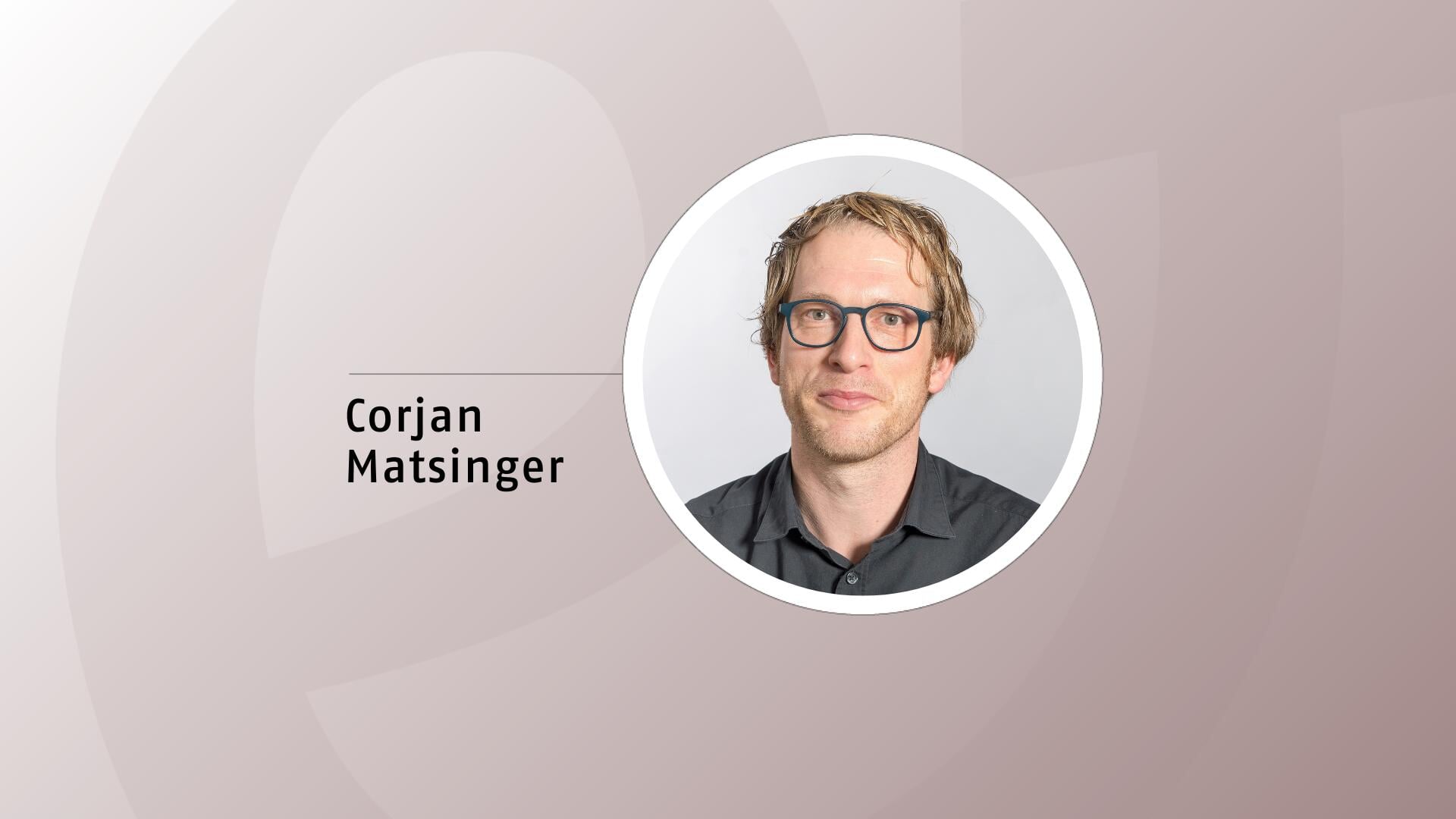 Corjan Matsinger is jongerenwerker en religieus trendwatcher.
